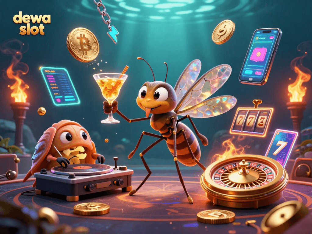 Nikmati keseruan dewa slot dengan kombinasi karakter unik dan elemen kasino yang menggugah semangat.