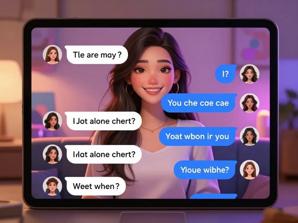Engaging nsfw ai chat with animated chatbot in cozy virtual setting enhancing digital companionship