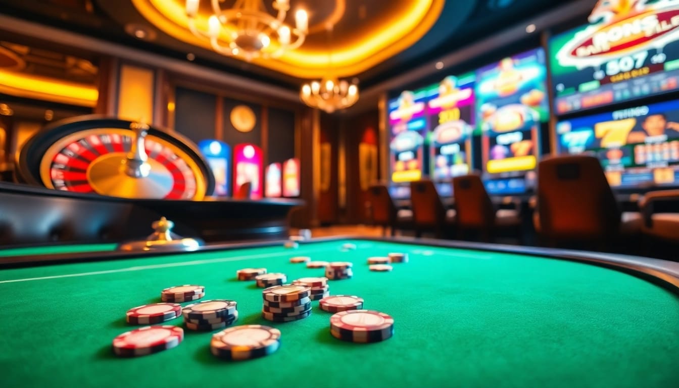 Casino en ligne France fiable présentant des jeux de table passionnants et des machines à sous en ligne dans un environnement luxueux.