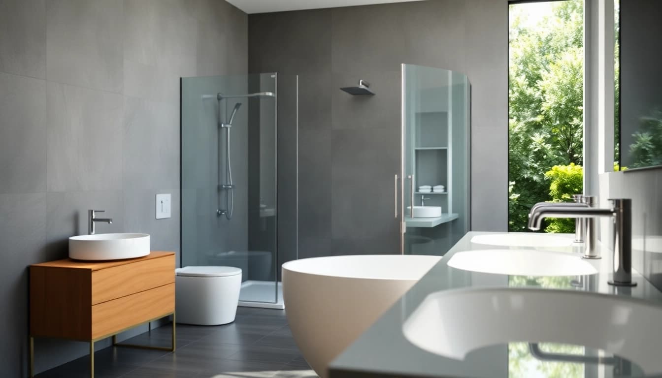 sonni sanitär GmbH präsentiert hochwertige Badezimmerprodukte in einem modernen Rahmen