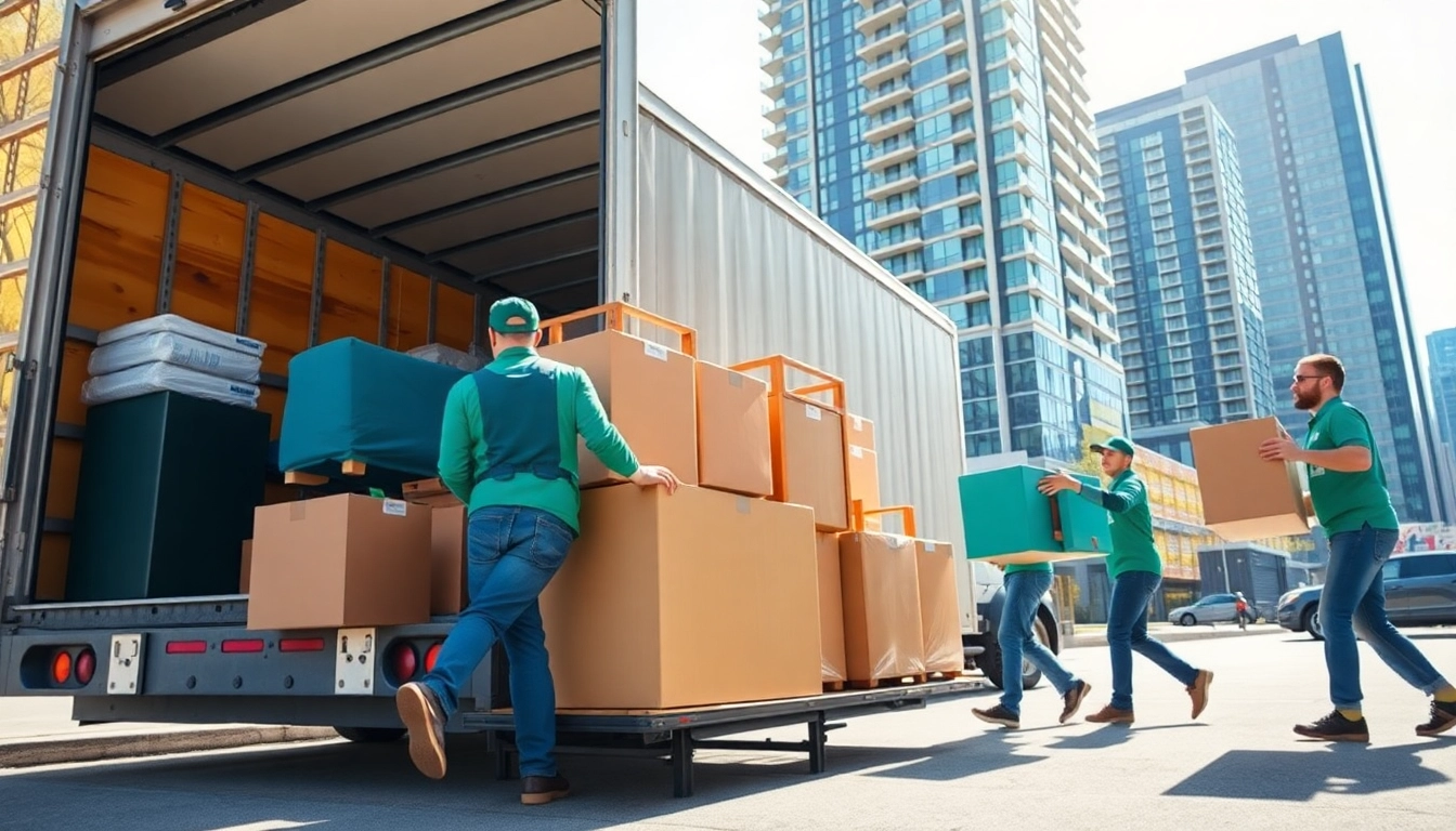 Efficient Toronto moving services demonstrated by professional movers in action.
