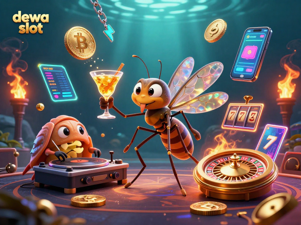 Nikmati keseruan dewa slot dengan kombinasi karakter unik dan elemen kasino yang menggugah semangat.