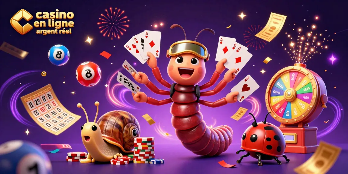 Jouer dans un casino en ligne argent réel avec un croupier mille-pattes et une ambiance festive