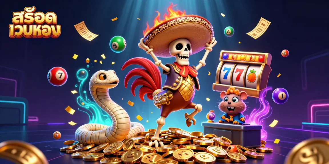 Experience exciting สล็อตเว็บตรง gaming with vibrant characters and dynamic casino elements.