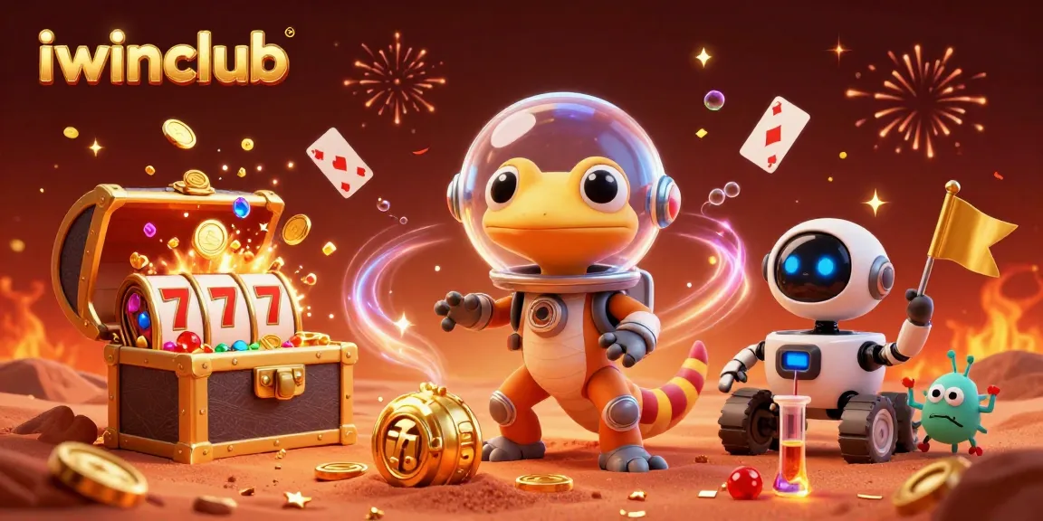 Win big with iwinclub at this vibrant casino scene packed with gold coins and excitement.