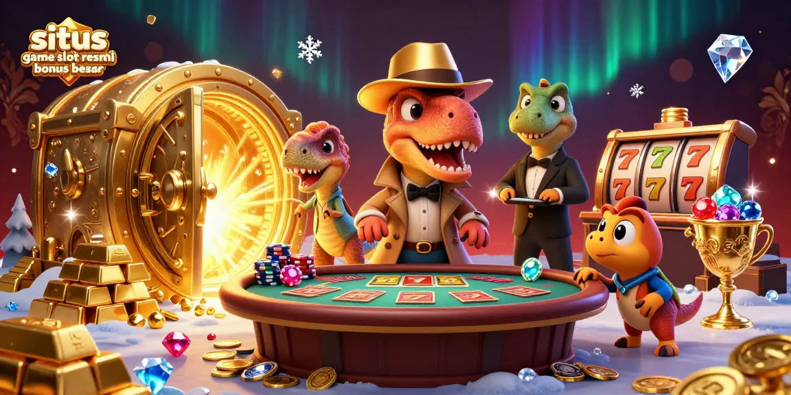 Rasakan pengalaman menang di situs game slot resmi bonus besar dengan suasana kasino yang megah.