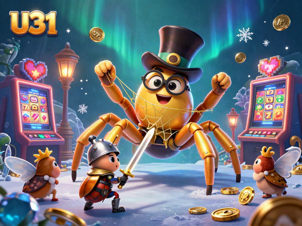 Engage with U31's captivating casino experience featuring thrilling 3D animation elements.
