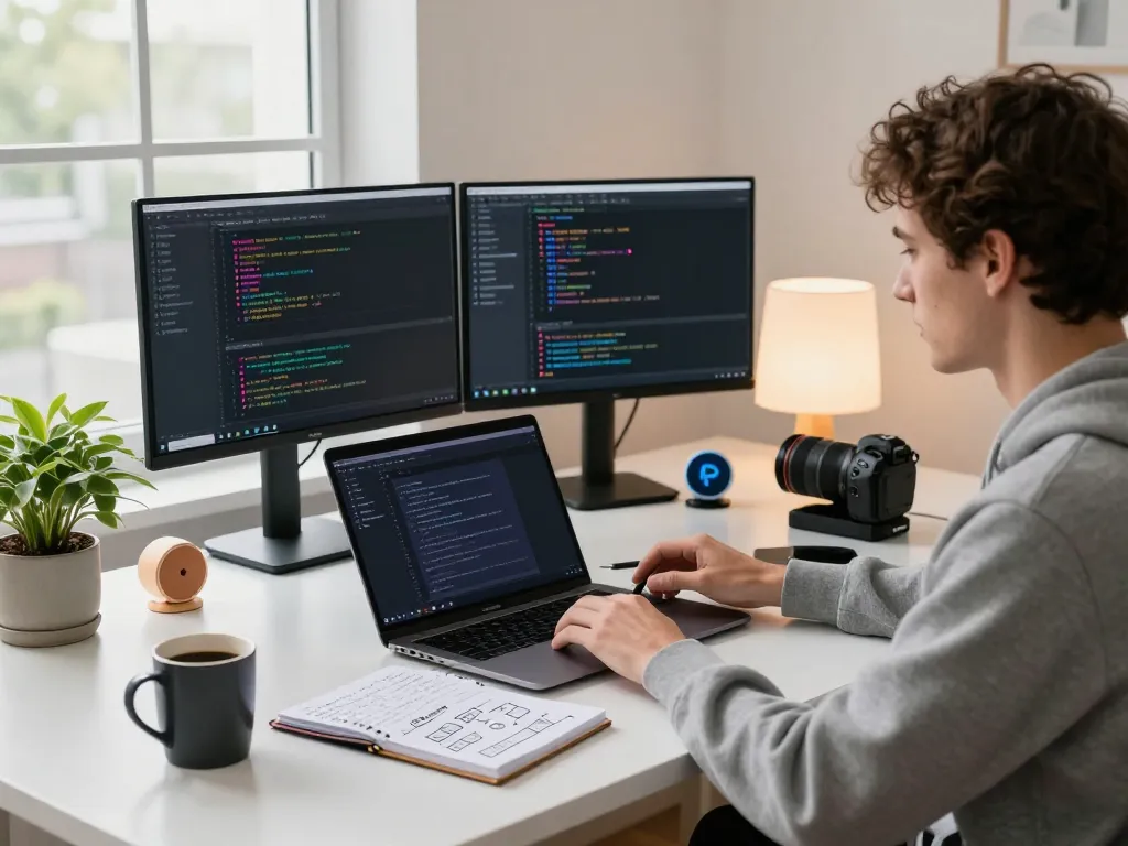Engaging workspace with OpenClaw AI assistant setup, showcasing productivity and technology integration.