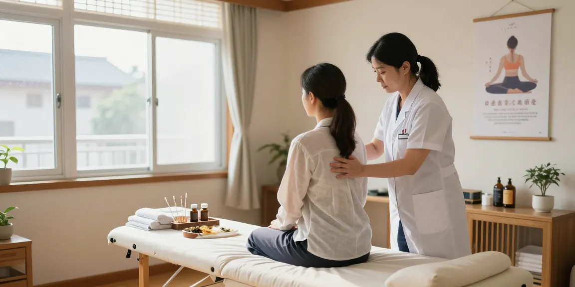 Engaging treatment session at 수원교통사고한의원 focusing on effective recovery methods for traffic accident injuries.