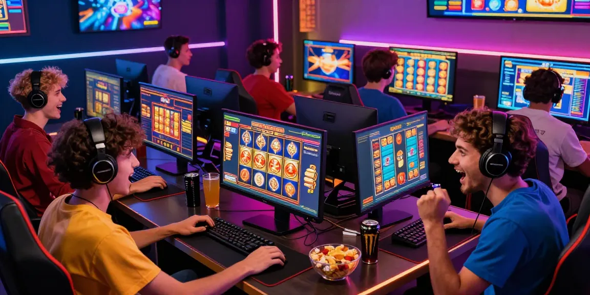 Exciting online gaming atmosphere with players enjoying slot depo 5000 games.