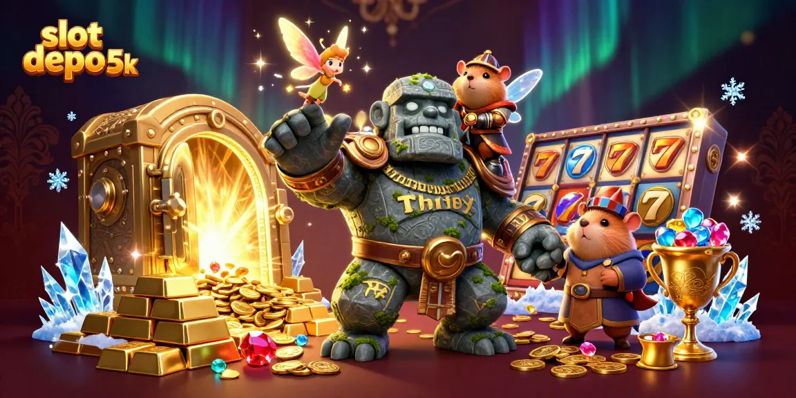 Spin the reels with slot depo 5k while experiencing magical casino adventure with vibrant characters.