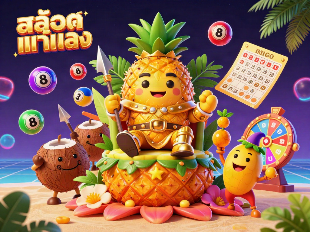 Experience exciting action with สล็อตแท้ตรง as the golden pineapple king rules the beach casino kingdom.