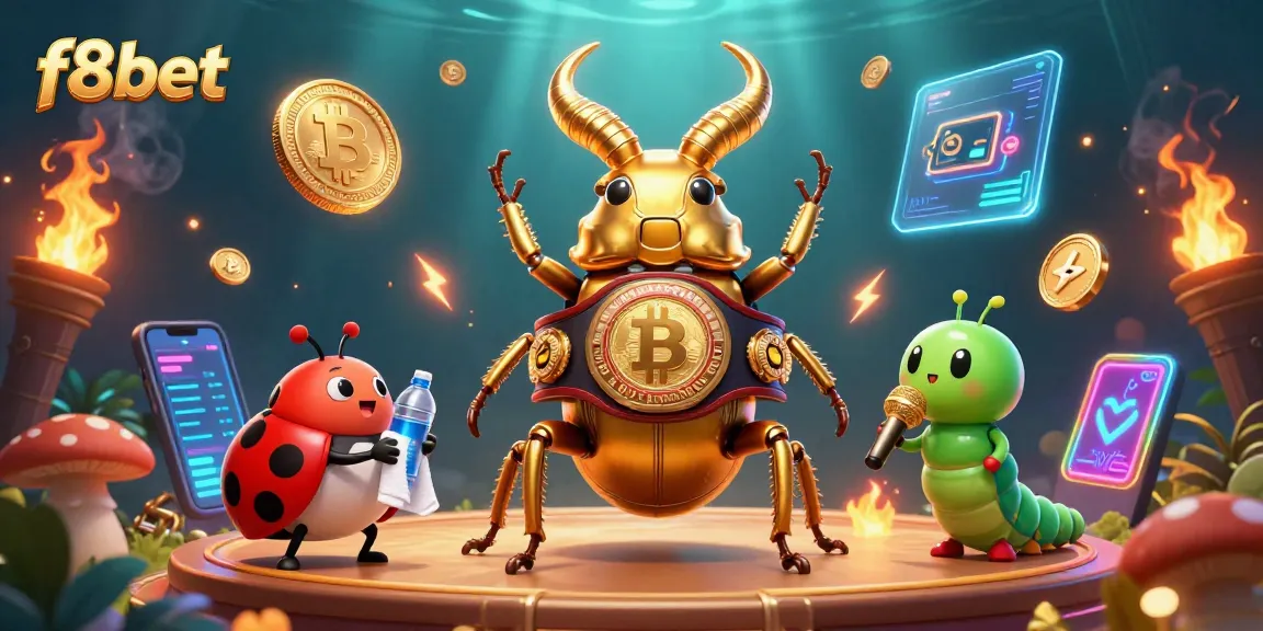 Experience thrilling action at f8bet with dynamic casino characters in a vibrant 3D illustration.