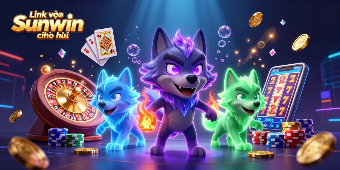 Spin and win with the Link vào Sunwin chính thức in a vibrant casino scene filled with excitement.