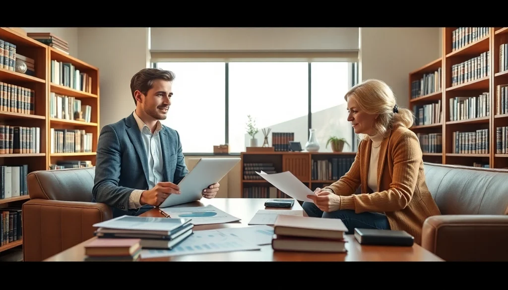 Engaging estate planning San Antonio consultation with a financial advisor, showcasing professionalism and trust.