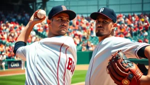 mlb중계 경기 중 화려한 피칭 장면, 긴장감 넘치는 관중들 함께