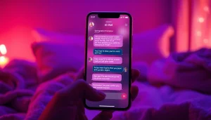 Engaging AI chat interface for intimate conversations in a cozy setting - ai chat sex experience.