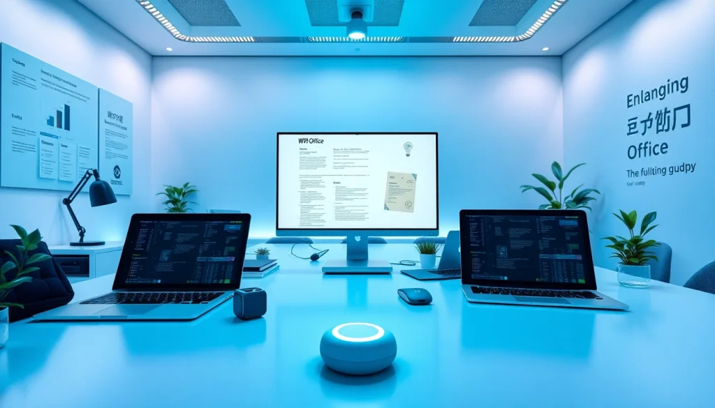 创新的 WPS 办公设置，展示前沿技术与高效工作成效。
