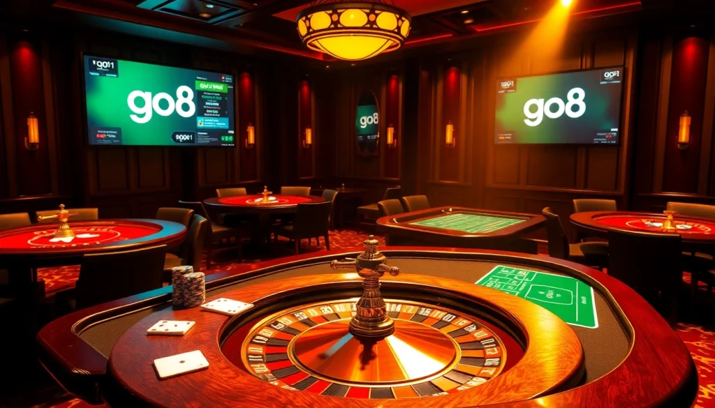 Experience thrilling gameplay at go8 casino with luxurious tables and exciting games.