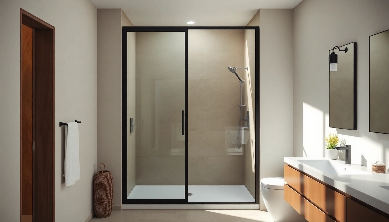 Elevate Your Bathroom with a Stunning Black Shower Door