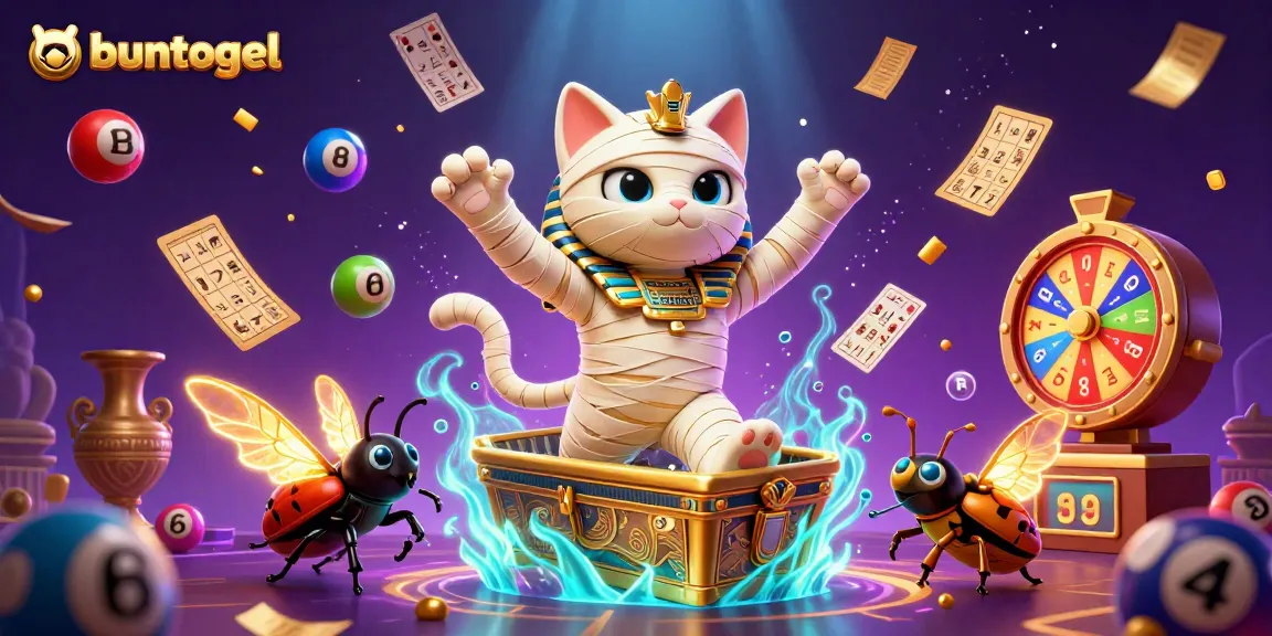 Experience the excitement of buntogel with vibrant lottery elements, golden casino features, and dynamic gaming action.