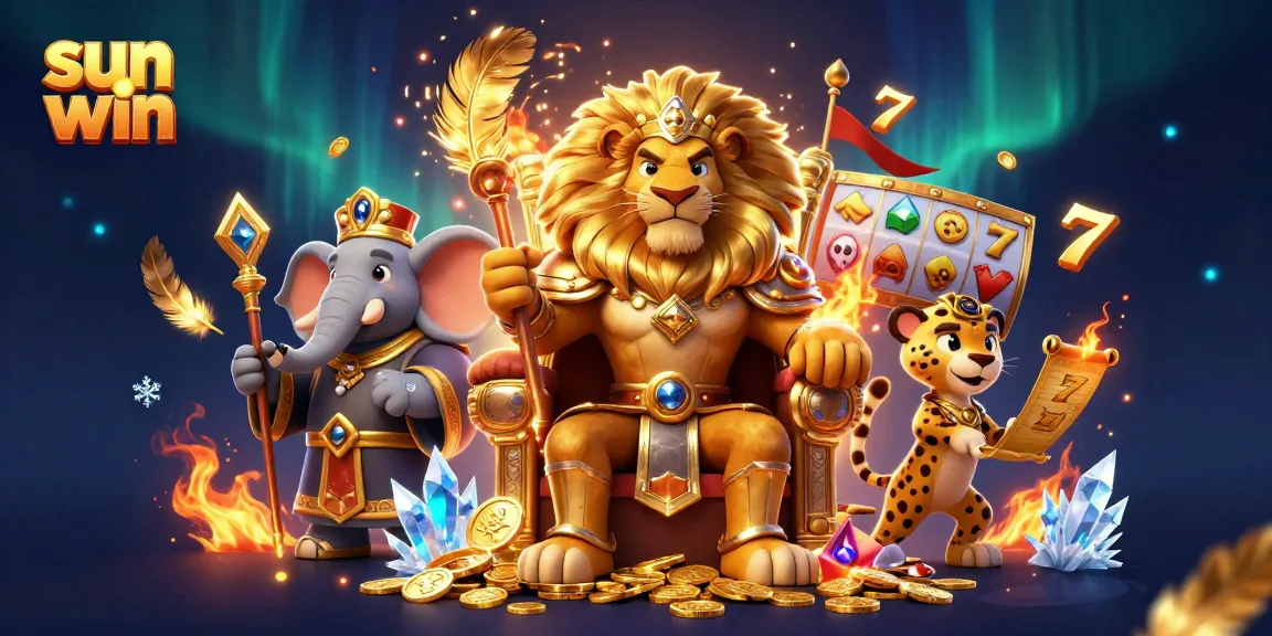 Experience sun win with thrilling slots and vibrant casino elements in a dynamic 3D gaming scene.
