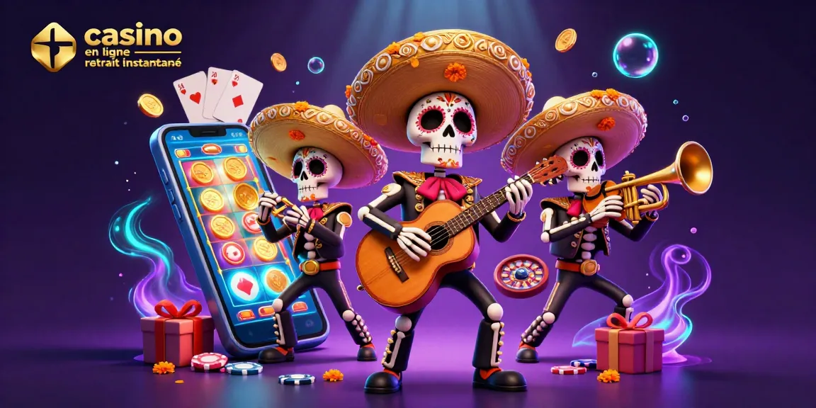 Retrouvez les gains instantanément avec le casino en ligne retrait instantané dans cette illustration colorée.