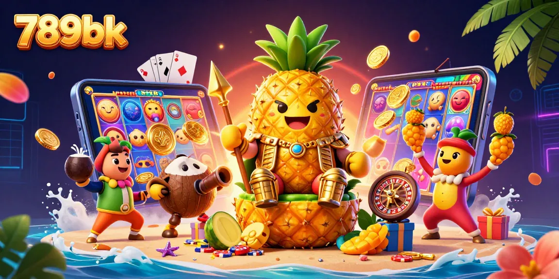 สนุกไปกับ 789bk กับการเล่นเกมสล็อตในตรอกคาสิโนที่มีเจ้าชายสับปะรดทองคำ