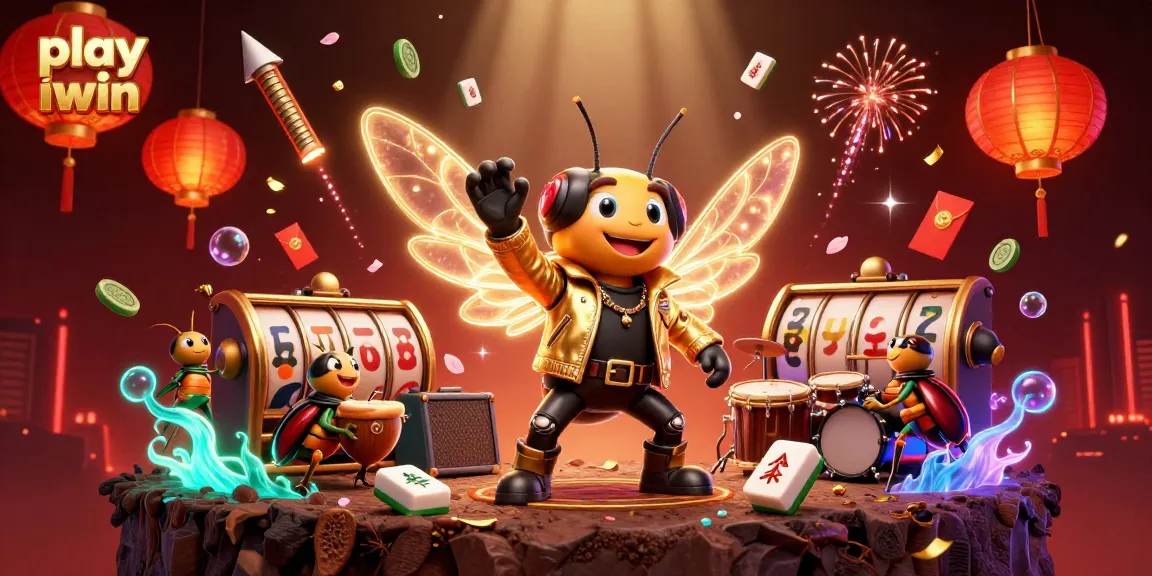 Experience thrilling gameplay as you play iwin with a dynamic rock star scene filled with casino elements.