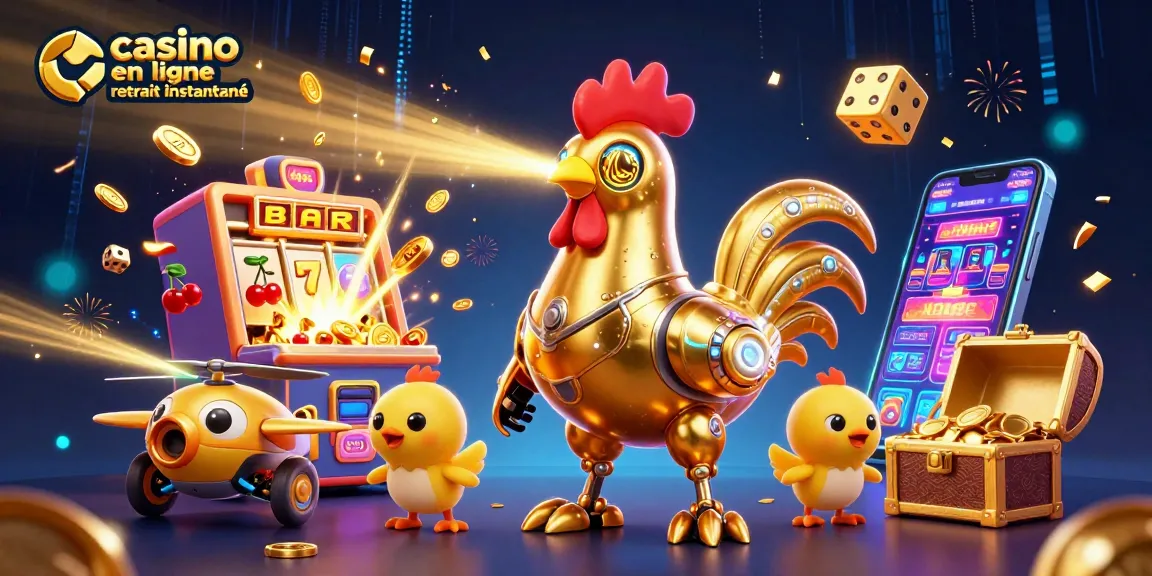 Profitez de retraits instantanés dans un casino en ligne avec cette illustration captivante