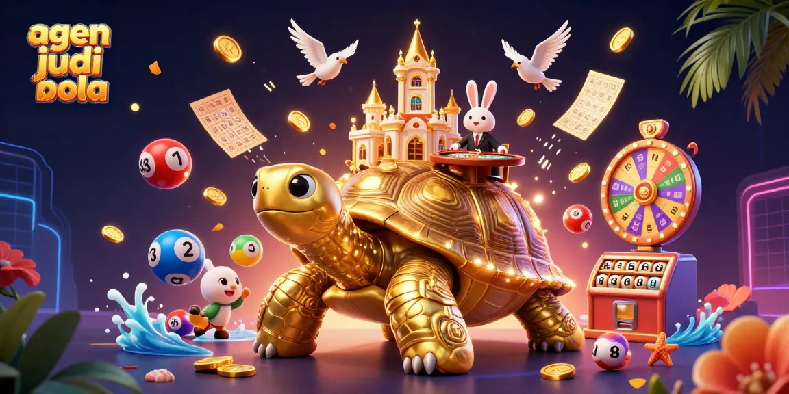 Play thrilling games at agen judi bola with dynamic elements like a golden tortoise casino.