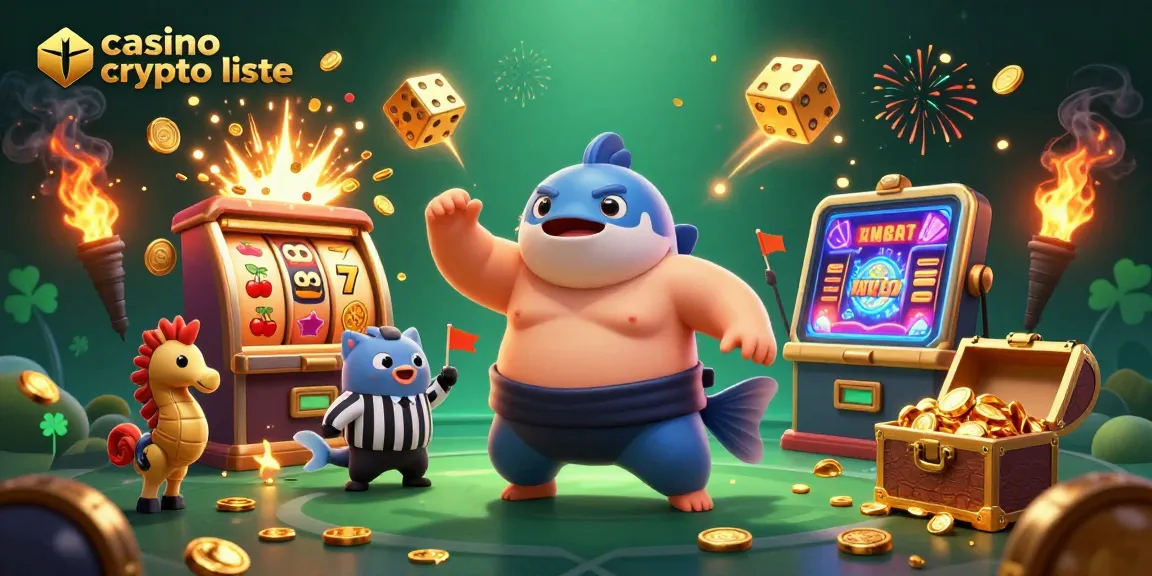Jouer au casino crypto liste avec un fugu et des éléments de jeu sous-marins animés.